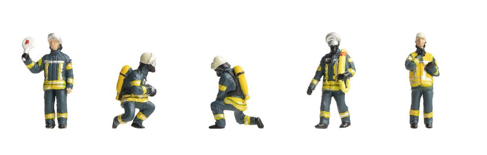 Faller 151637 H0 Feuerwehrkräfte Epoche VI, Set I , 5 Figuren