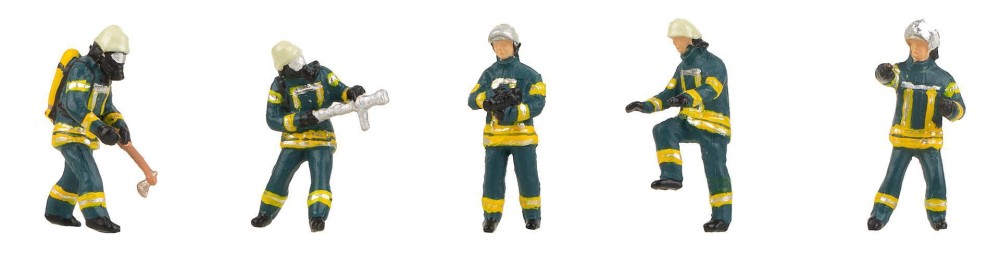 Faller 151638 H0 Feuerwehrkräfte Epoche VI, Set II , 5 Figuren
