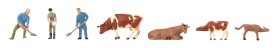 Faller 151673 H0 Landwirte und Kühe