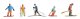Faller 151650 H0 Beim Wintersport, 5 Figuren