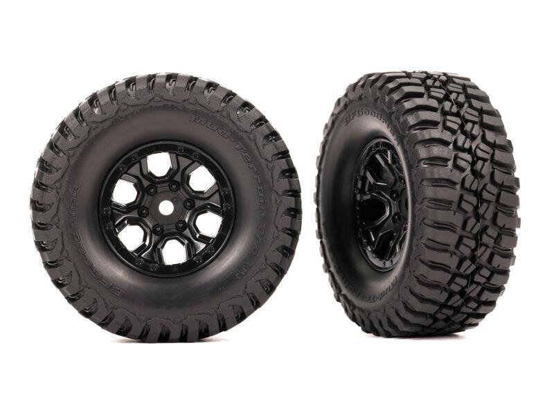 BFGoodrich MT T/A KM3 Reifen auf 1.0 Felgen schwarz (2) TRAXXAS TRX-4M