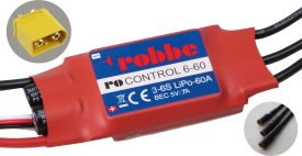 Robbe brushless Regler RO-CONTROL 6-60 3-6S -60(80)A...