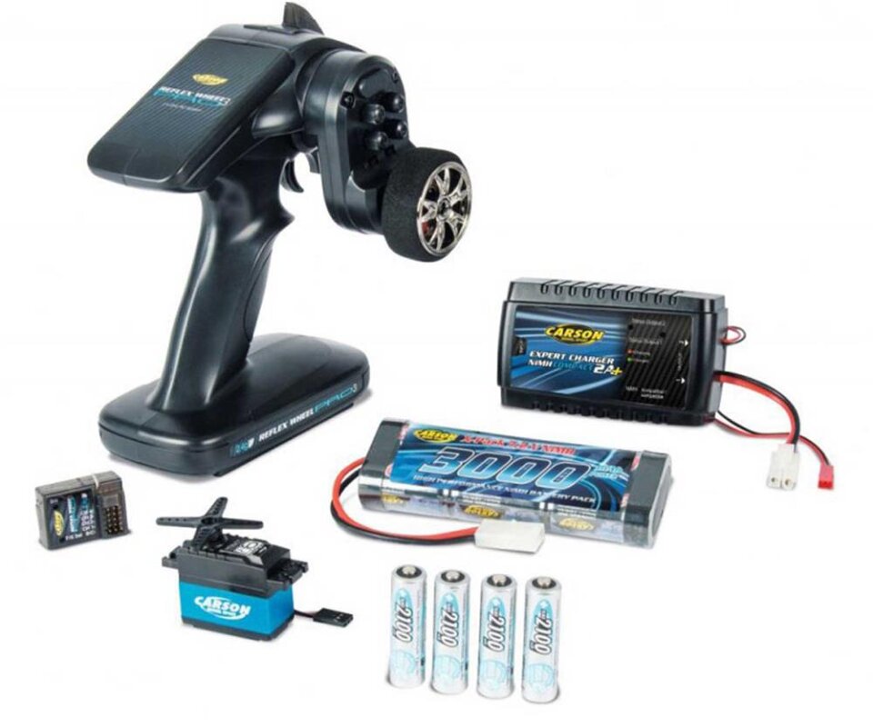 Carson RC-Reflex Pro 3 Elektro Set Fernsteuerung + Akku + Ladegerät + Servo