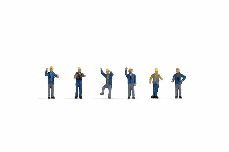 Noch 45279 TT Rangierer Epoche III & IV, 6 Figuren