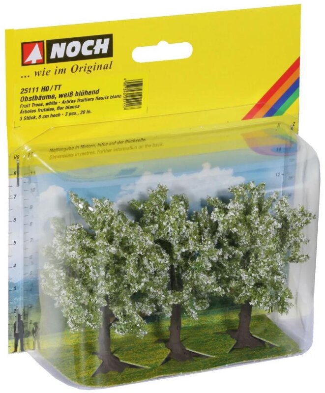 Noch 25111 Obstbäume, weiß blühend, 3 St  8 cm hoch