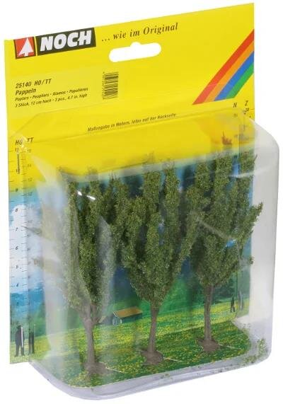 Noch 25140 Pappeln, 3 Stück 12 cm hoch