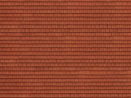 Noch 56670 HO 3D-Kartonplatte Dachziegel rot