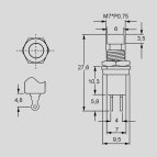 Drucktaster, 1x Schlie&szlig;er, 1A, 10 St&uuml;ck versch.Farben