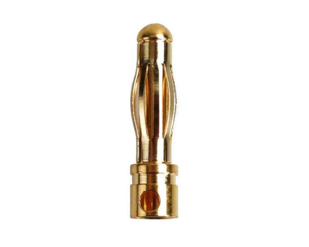 Goldkontakt L-Form Stecker & Buchse 4,0 Mm – 10 Paar, Für Hochstrom Bis 80 A, Messing Vergoldet