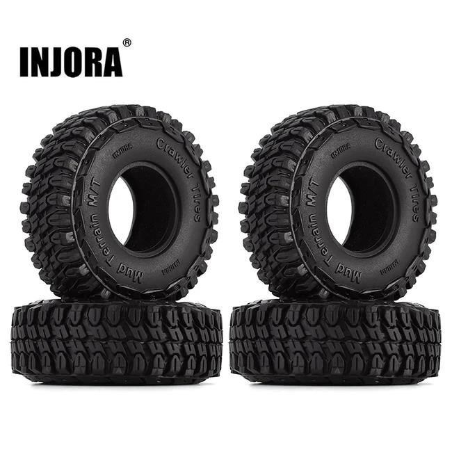 Injora 1.0" 54*18mm Extreme Mud Terrain Reifen für 1/24 RC Crawler (4) (T1002)