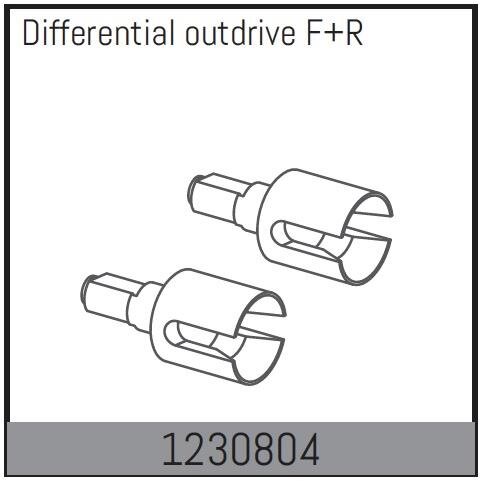 Absima Differentialausgänge vorne / hinten 1230804 ADB1.4