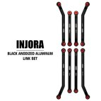 INJORA Aluminium Link-Set schwarz für Axial SCX24