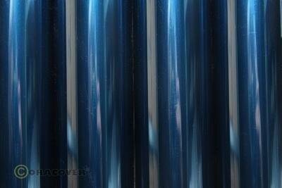 Bügelfolie Oracover transparent blau (2 Meter)