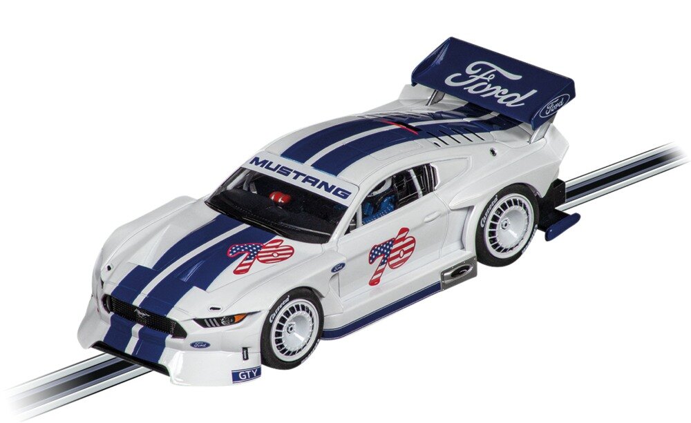 Digital 132 Ford Mustang GTY weiß/blau "No.76" Carrera