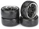 Absima Räderset Drift LP 9-Speichen / Profil A schwarz/chrom 1:10