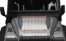 Motorhaube Metall Schutz silber TRX-4M Defender GPM