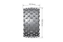 ST-ROCK soft Reifen auf Felge schwarz 1/2 Offset 12mm...