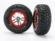 Traxxas BFGoodrich Slash  S1 Reifen auf SCT Felgen chrom/rot 6873R