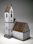 Martinskirche Rosenfeld - Isingen Papiermodell 1:135