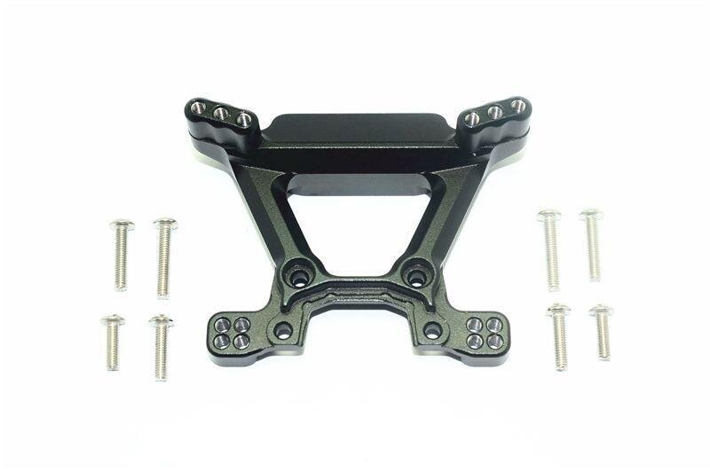 GPM Aluminium Dämpferbrücke vorne schwarz GPM TRX Rustler, Hoss 4x4