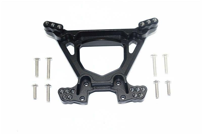GPM Aluminium Dämpferbrücke hinten schwarz GPM TRX Rustler, Hoss 4x4