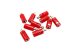 Querlochstecker Bananenstecker 2,6mm rot 10 Stück