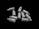Querlochstecker Bananenstecker 2,6mm grau 10 Stück