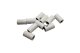 Querlochstecker Buchse Kupplung Muffe 2,6mm weiß 10 Stück