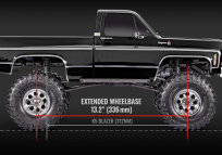Traxxas TRX-4 Chevy K10 High-Trail schwarz Crawler + 2S Lipo