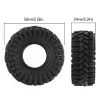 INJORA King Trekker 1.0" A/T Reifen 58*24mm TRX-4M SCX24