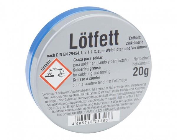 Lötfett 20g zum Weichöten und Verzinnen