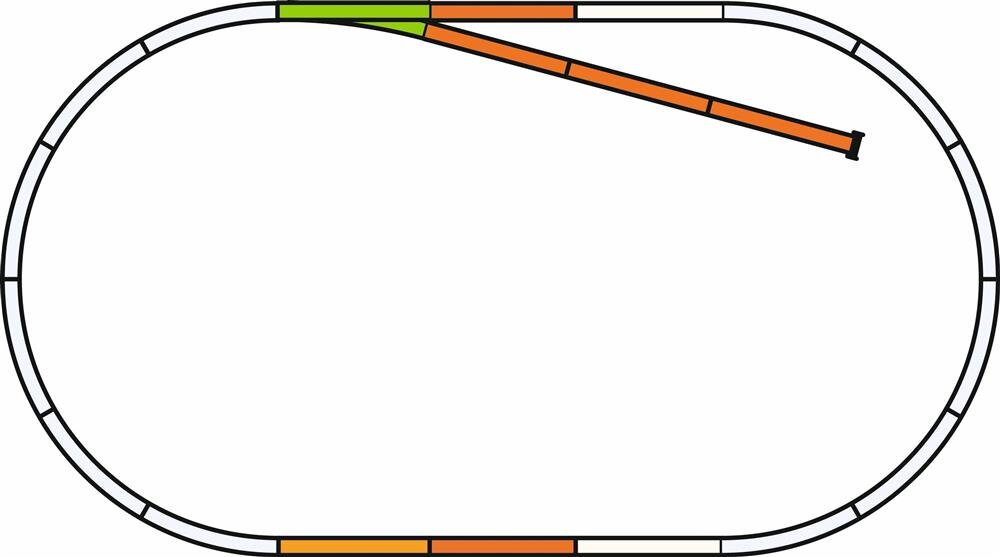Piko 55311 H0 A-Gleis mit Bettung Set: B