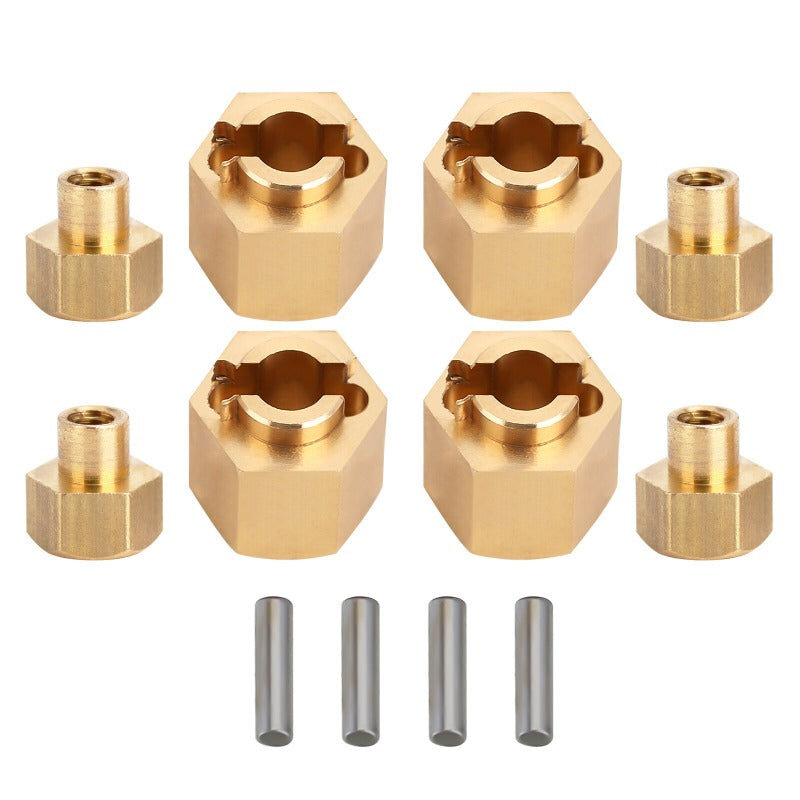 Injora Messing Spurverbreiterung +2mm Axial SCX24