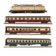 Intercity Zugset N E-Lok E103 Beige/Rot + 3 Piko Wagen