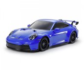 Tamiya Porsche 911 GT3 (992) blau lackiert 1:10 mit Motor...