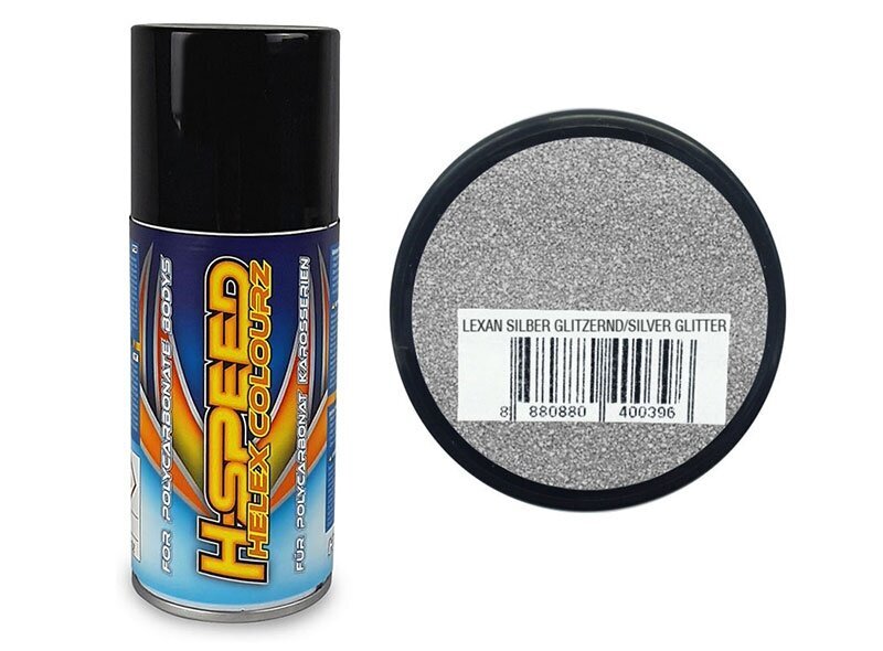 Lexan Spray Silber-Glitzernd 150ml H-SPEED