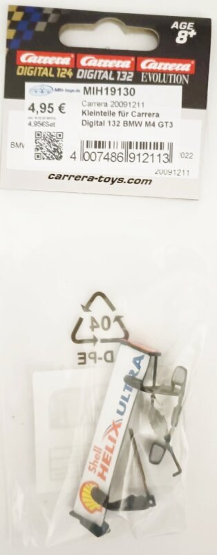 Kleinteile für Carrera Digital 132 / EVO BMW M4 GT3 7 20091211