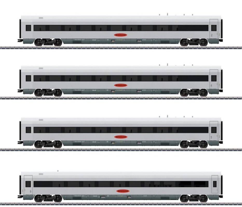 Piko 28350 4tlg. Personenwg.-Set Metropolitan DB AG V