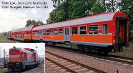 Piko 57114 S-Set Diesellok Sm42 +1x Doppelstockwg. + 1x...