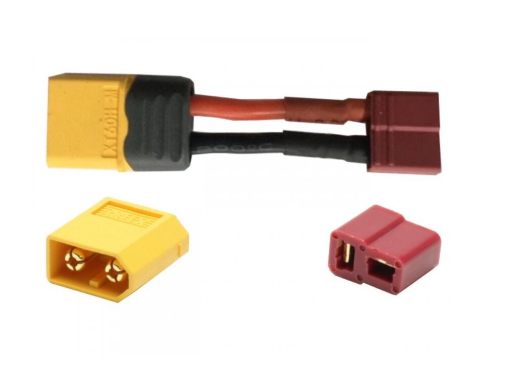 Adapter XT60 Stecker auf Deans T-Plug Buchse