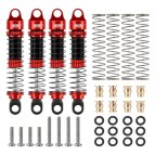 Injora 53mm Aluminium Stoßdämpfer rot für...