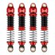 Injora 53mm Aluminium Stoßdämpfer rot für TRX-4M 4 St.