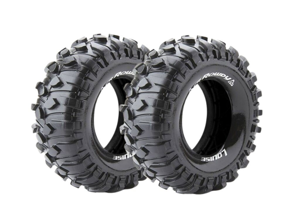 Louise CR-Rowdy 1.9 Reifen supersoft mit Einlage (2) für 1/10 Crawler (H121xB49mm)