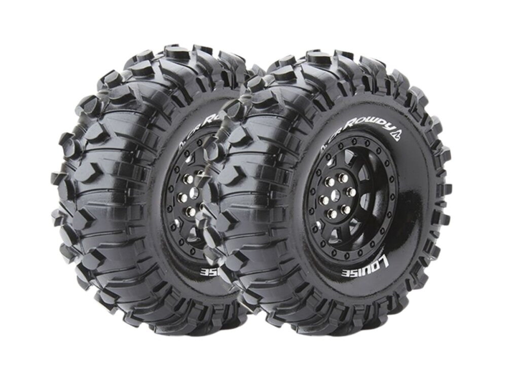 Louise Rowdy 1.9 supersoft Crawler Rad Felge schwarz 12mm hex 2 St.