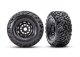 Traxxas Maxx SC Reifen belted auf Felgen schwarz/satin (2) TRX10272-BLK