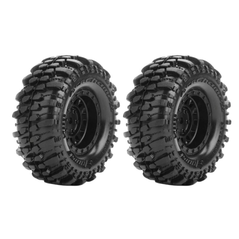 Louise CR-Champ Reifen supersoft auf 1.0 Felge schwarz 7mm (2) 1/18-1/24 Mini-Crawler - TRX-4M, SCX24