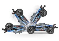 Traxxas Combo Rustler 4x4 VXL HD rot 1/10 RTR Brushless + Lipo + Lader