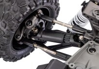 Traxxas Combo Rustler 4x4 VXL HD rot 1/10 RTR Brushless + Lipo + Lader