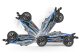 Traxxas Combo Rustler 4x4 VXL HD rot 1/10 RTR Brushless + Lipo + Lader