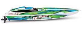 TRAXXAS BLAST wei&szlig;/gr&uuml;n 23-Zoll Rennboot Brushed, mit Akku und USB-C Ladeger&auml;t